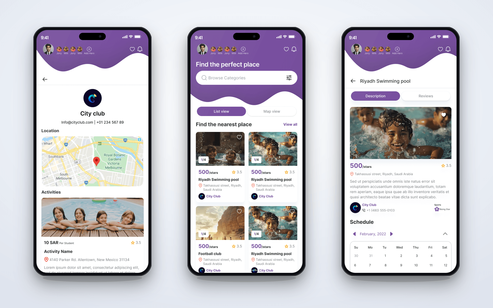 Heroz Education & Training Mobile App interface preview