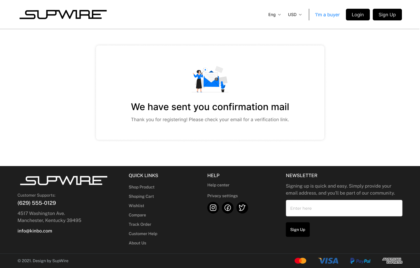 SUPWIRE showcase screen 40