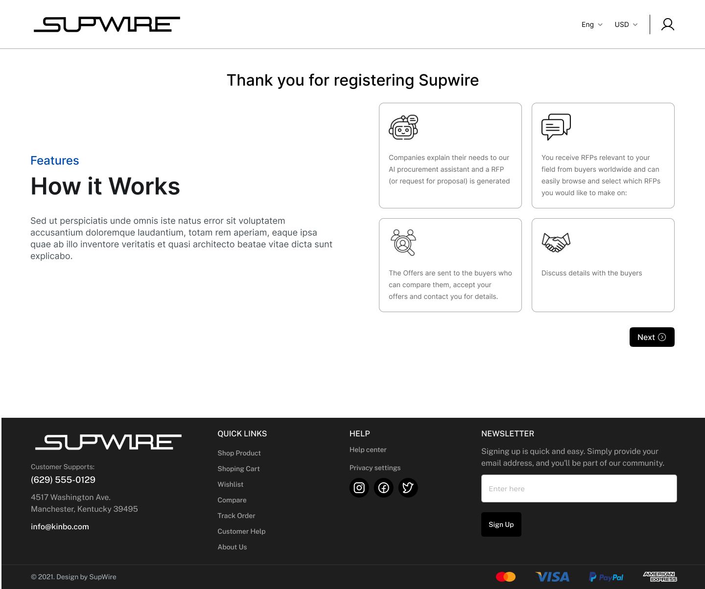 SUPWIRE showcase screen 39